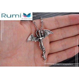 Mặt dây chuyên nam rồng giữ kiếm