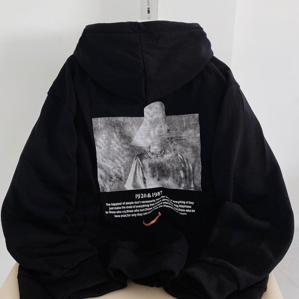 [Ảnh thật] Áo khoác smile đen - xám | BigBuy360 - bigbuy360.vn