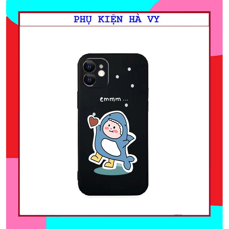 Ốp lưng hình khủng long cute cạnh vuông giả ip12 5/5s/6/6plus/6s/7/7plus/8/8plus/x/xr/xs/11/12/pro/max