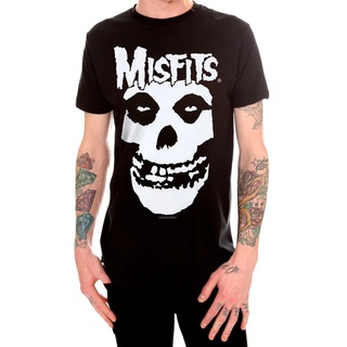 Áo thun in hình đầu lâu phong cách punk rock S2 ZZH Misfits hàng mới\n