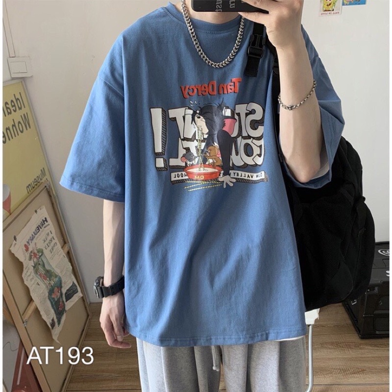 Áo Thun Nam Nữ VN CLO in hình chuột - AT193