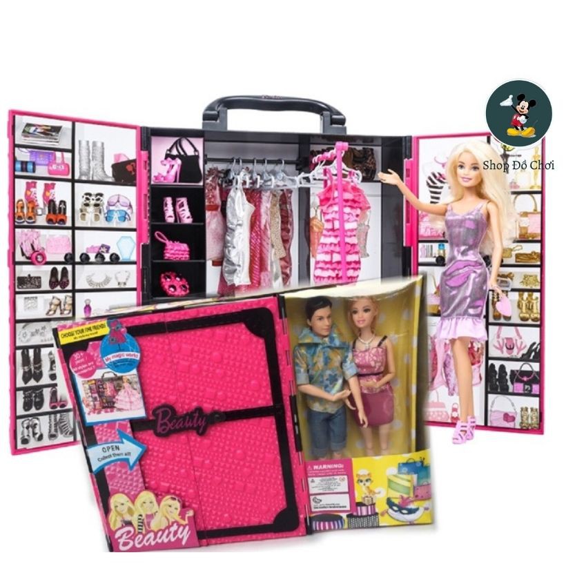 Búp bê Ken Barbie và tủ đồ phụ kiện thời trang