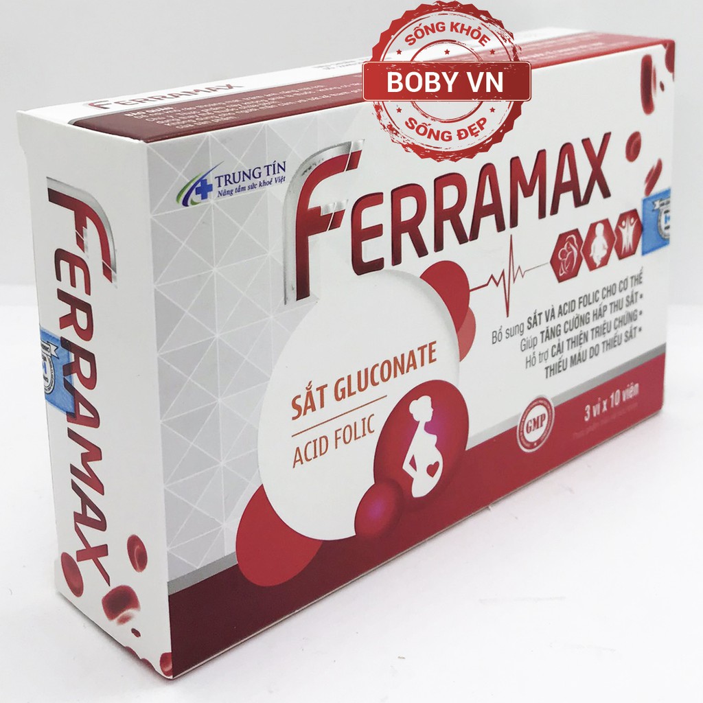 Ferramax bổ sung sắt và acid folic cho cơ thể