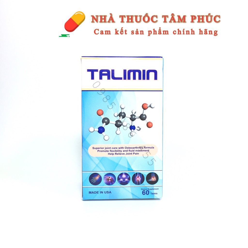 Viên khớp TALIMIN- Hỗ trợ tái tạo sụn khớp, tăng chất nhầy cho khớp, dưỡng khớp, giảm đau sụn khớp