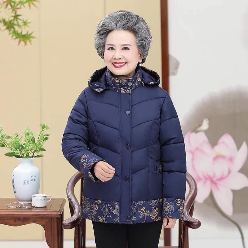 Áo phao hoạ tiết tặng bà/mẹ