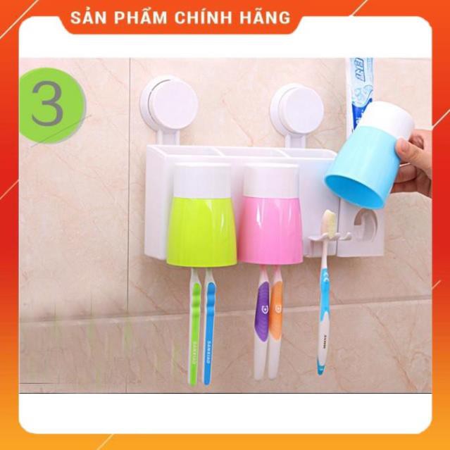 Kệ hút chân không nhả kem đánh răng tự động kèm 3 cốc TT