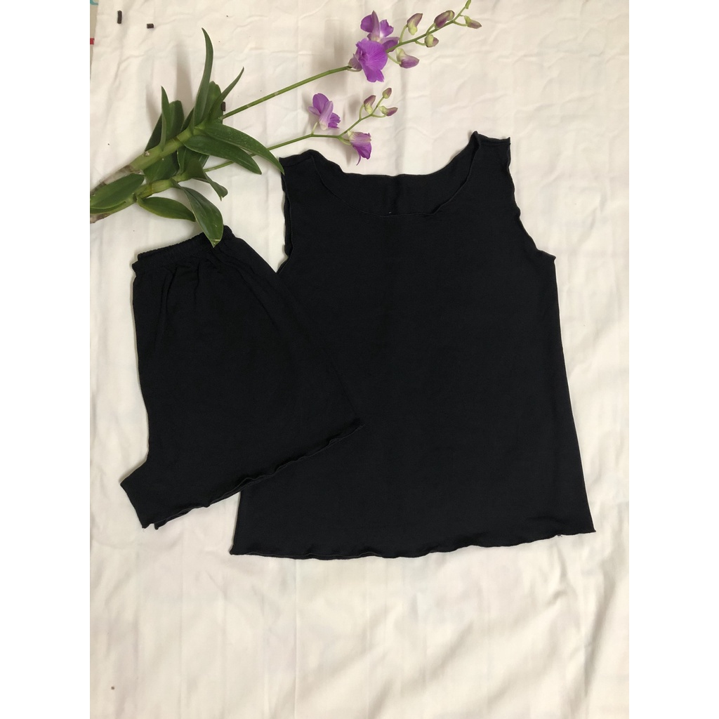 Đồ Bộ Mặc nhà ,đồ bộ thun sát nách, 3 size, 40-65kg, Cotton lụa 4 chiều, mát mịn thấm mồ hôi | BigBuy360 - bigbuy360.vn