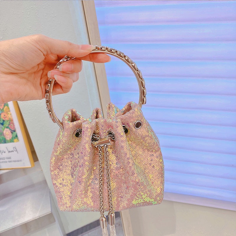 Túi Xách Tay Đính Kim Sa Lấp Lánh Nhiều Màu Sắc 2022