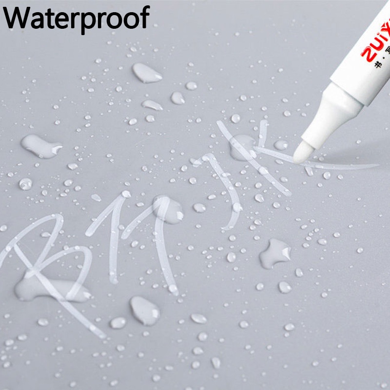 Set 3 / 5 Bút Đánh Dấu Màu Trắng Cỡ Lớn 0.8 / 1.0 / 2.0mm