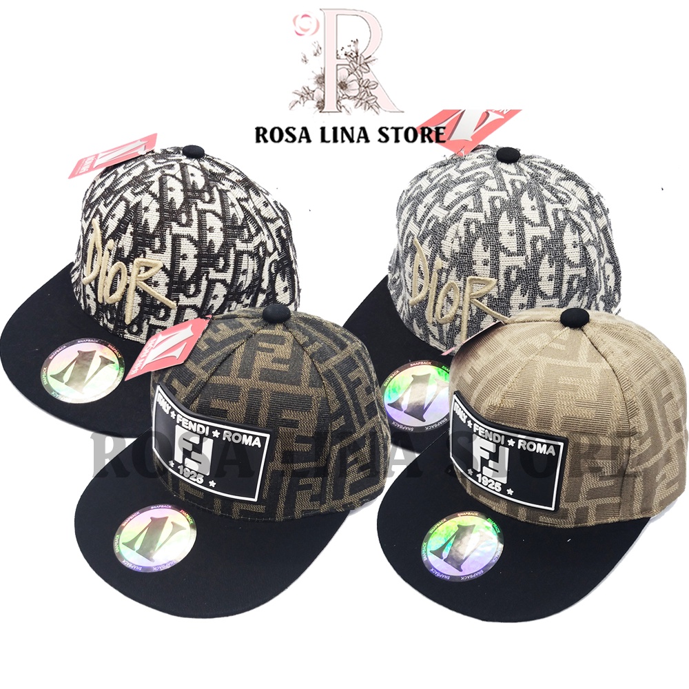 Mũ Lưỡi Trai Hip Hop - Mũ SnapBack Cho Bé Từ 4 Đến 8 Tuổi Thêu Logo, Đính Đá Phong Cách