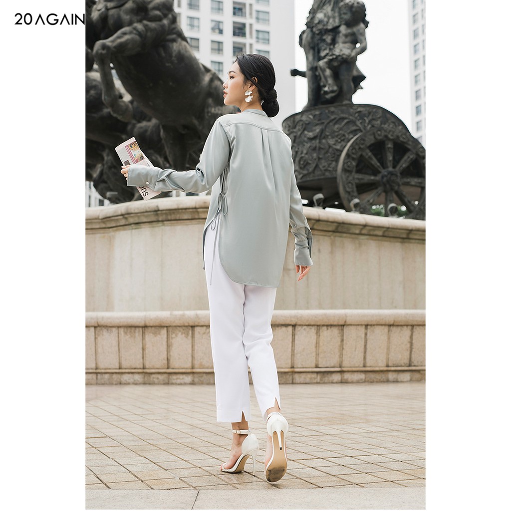 Quần Âu nữ công sở 92WEAR thiết kế túi chéo sườn QAA0127 | BigBuy360 - bigbuy360.vn