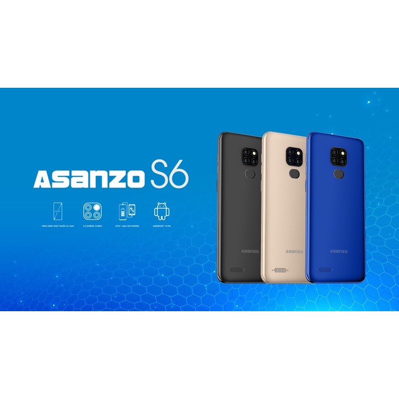 Điện thoại Nhật Bản Asanzo S6 Ram 3G/32G giảm giá 50% - E3 Audio Miền Nam