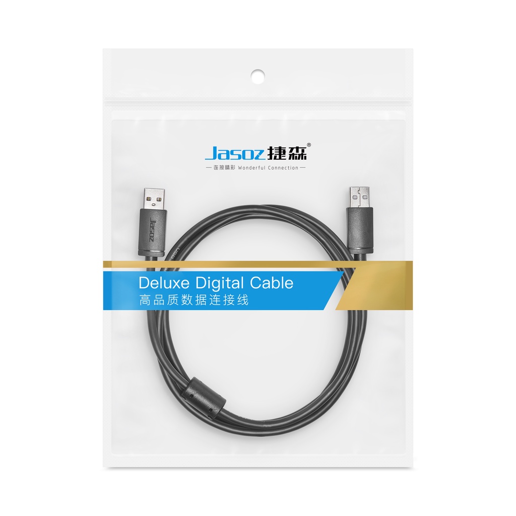 Cáp USB 2.0 AM-AM JASOZ D107- Hàng chính hãng – Bảo hành 18 tháng