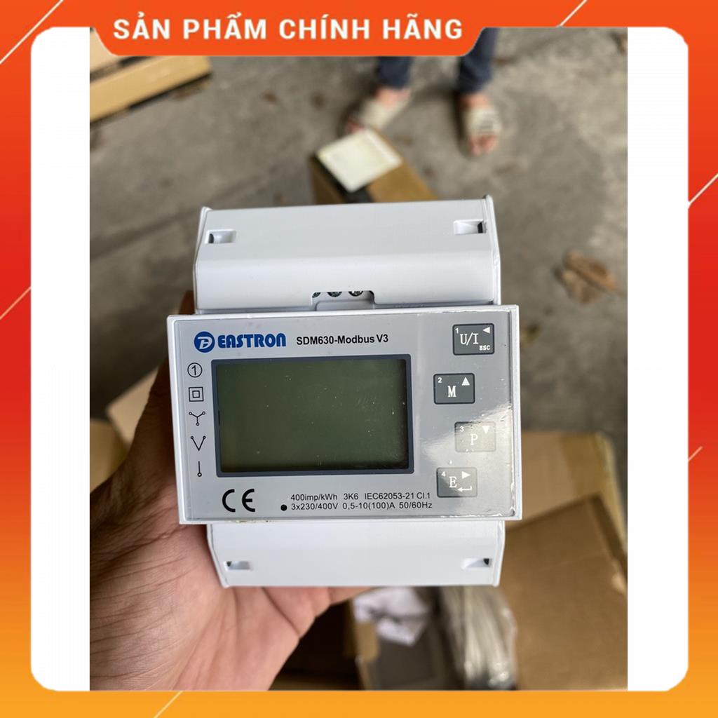 Đồng hồ bám tải, meter bám tải 3 Pha Growatt Luxpower SDM630 V2, V3 đo trực tiếp 100A, CT MSP24648