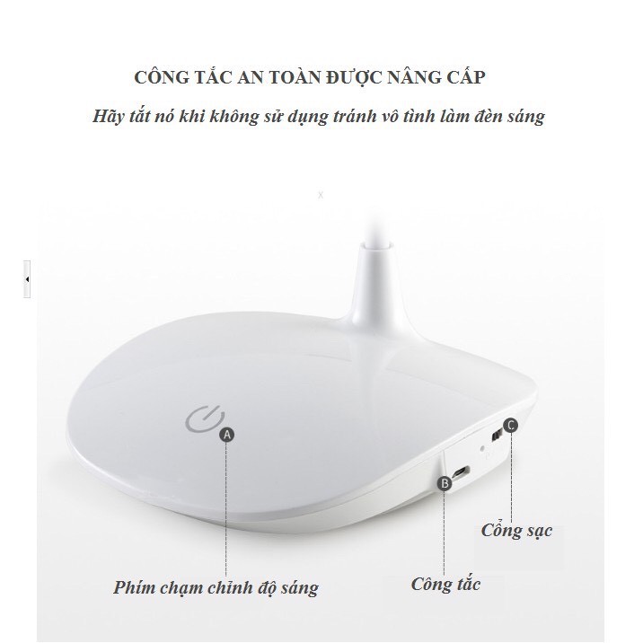 ĐÈN BÀN CHỐNG CẬN TÍCH ĐIỆN WS - 701