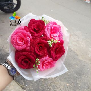 Bó hoa giấy nhún