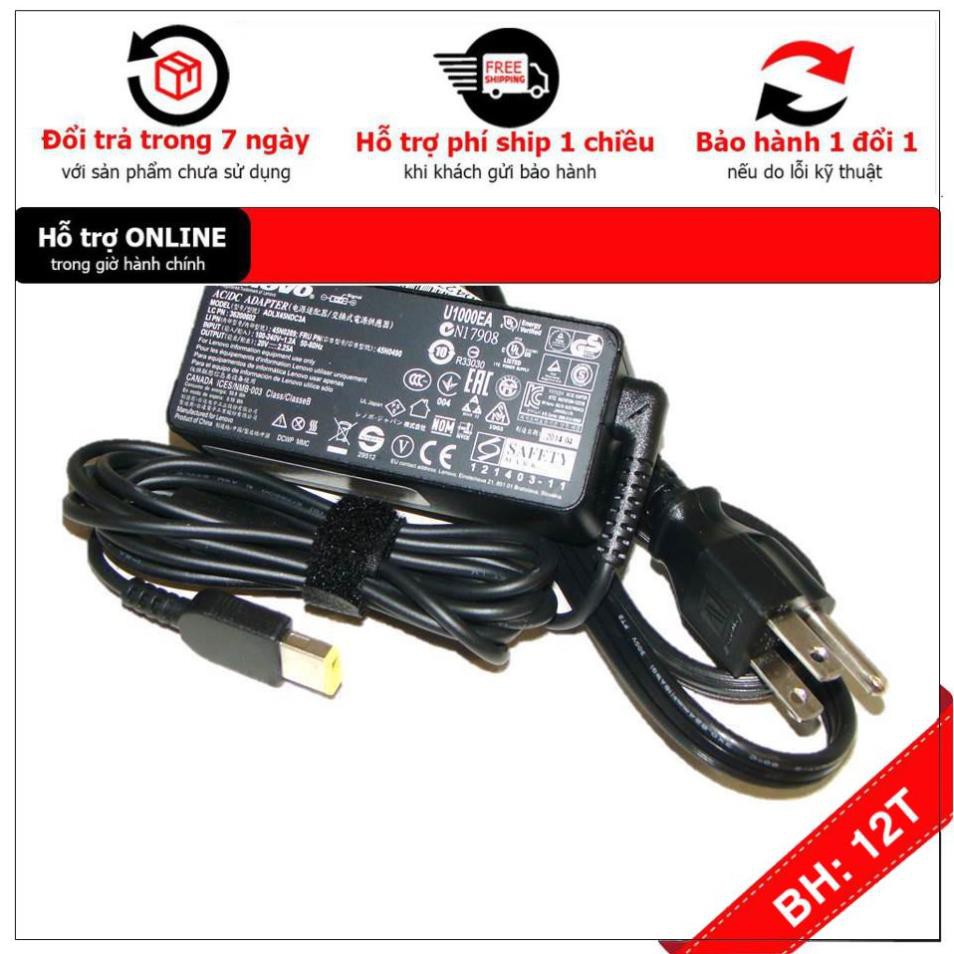 [BH12TH] [- Sạc cho Laptop Lenovo Y40 Y40-70 Y40-80 3.25A 65W chân chữ nhật dạng USB