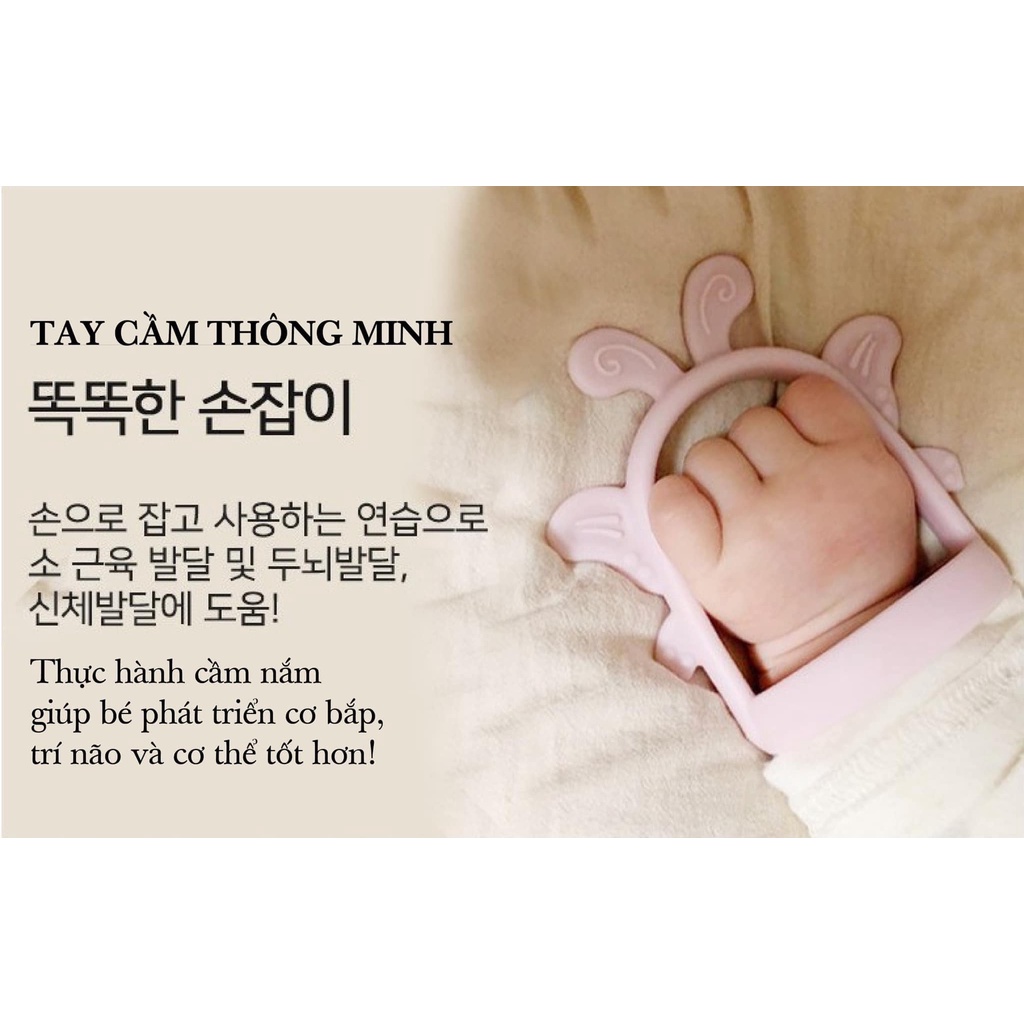 Gặm nướu Barrot cầm tay, chất liệu silicon an toàn cho bé