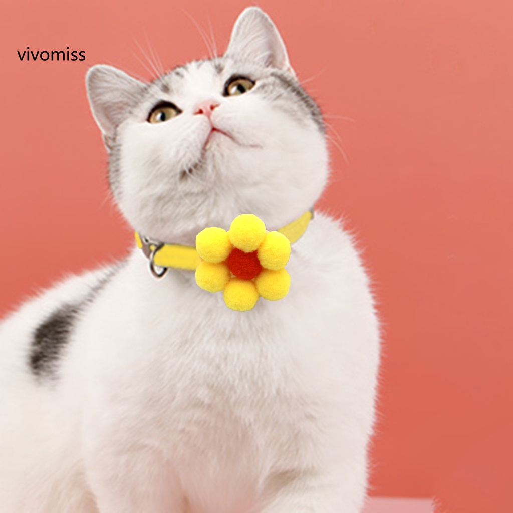 Vòng cổ họa tiết hoa có thể điều chỉnh dành cho thú cưng