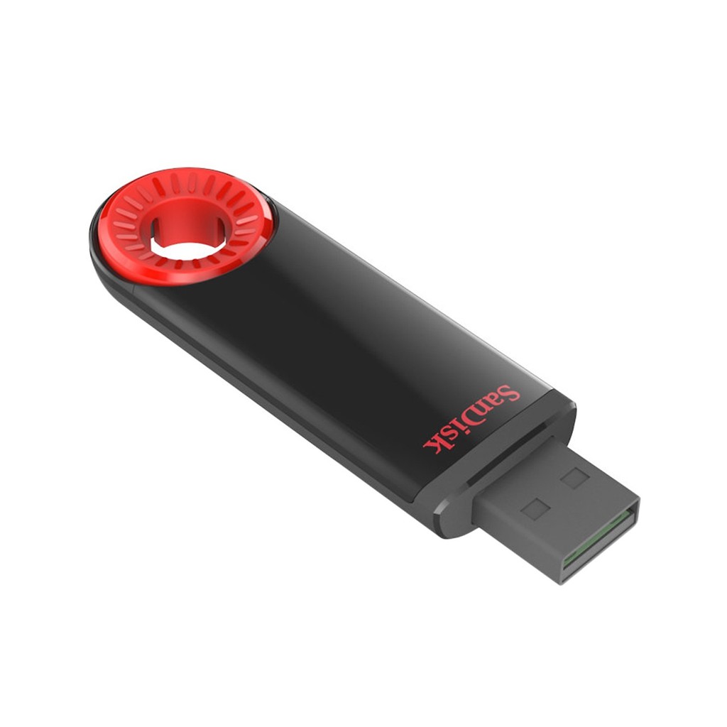 USB 2.0 SanDisk CZ57 32GB Dial Cruzer nút xoay tiện dụng (Đen đỏ)