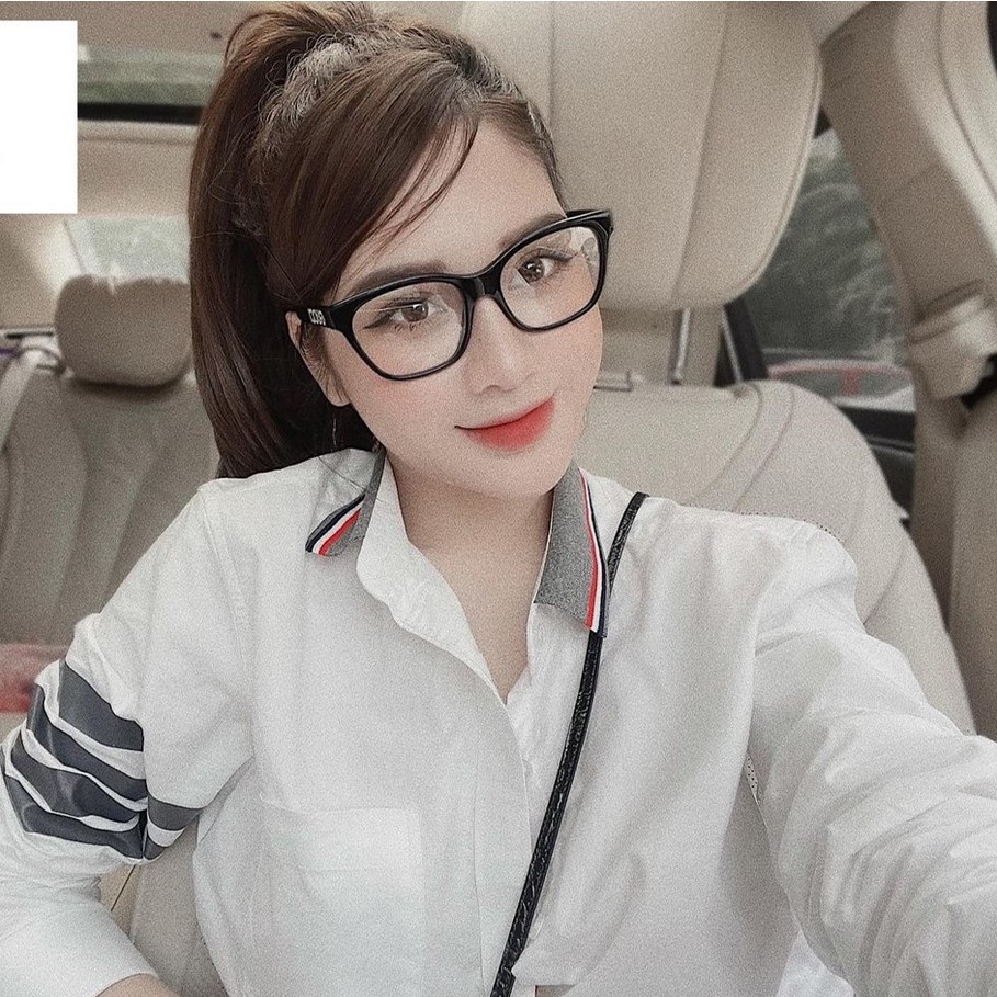 Áo sơ mi nữ Thom Browne cổ Polo đức chất lụa thô phối tay sọc Mẫu mới 2021 | BigBuy360 - bigbuy360.vn