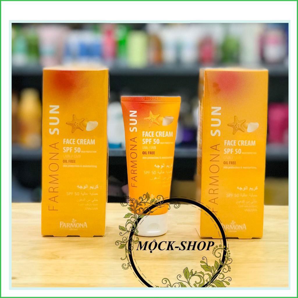 Kem chống nắng FARMONA SUN FACE CREAM SPF 50 OIL FREE 50ml của Balan (dành cho da dầu mụn)