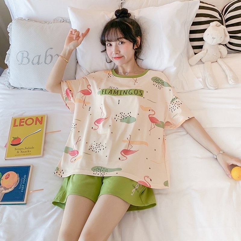 Đồ Bộ Nữ mặc nhà xinh xinh- chất liệu Cotton- mềm mát dễ thương