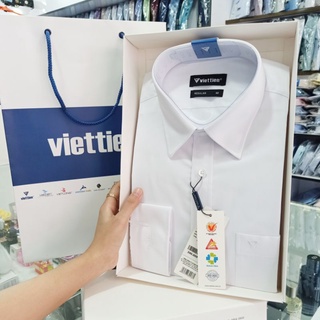 Áo trắng VIỆT TIẾN giá 390.000đ dài tay,sản phẩm chính hãng của Việt Tiến