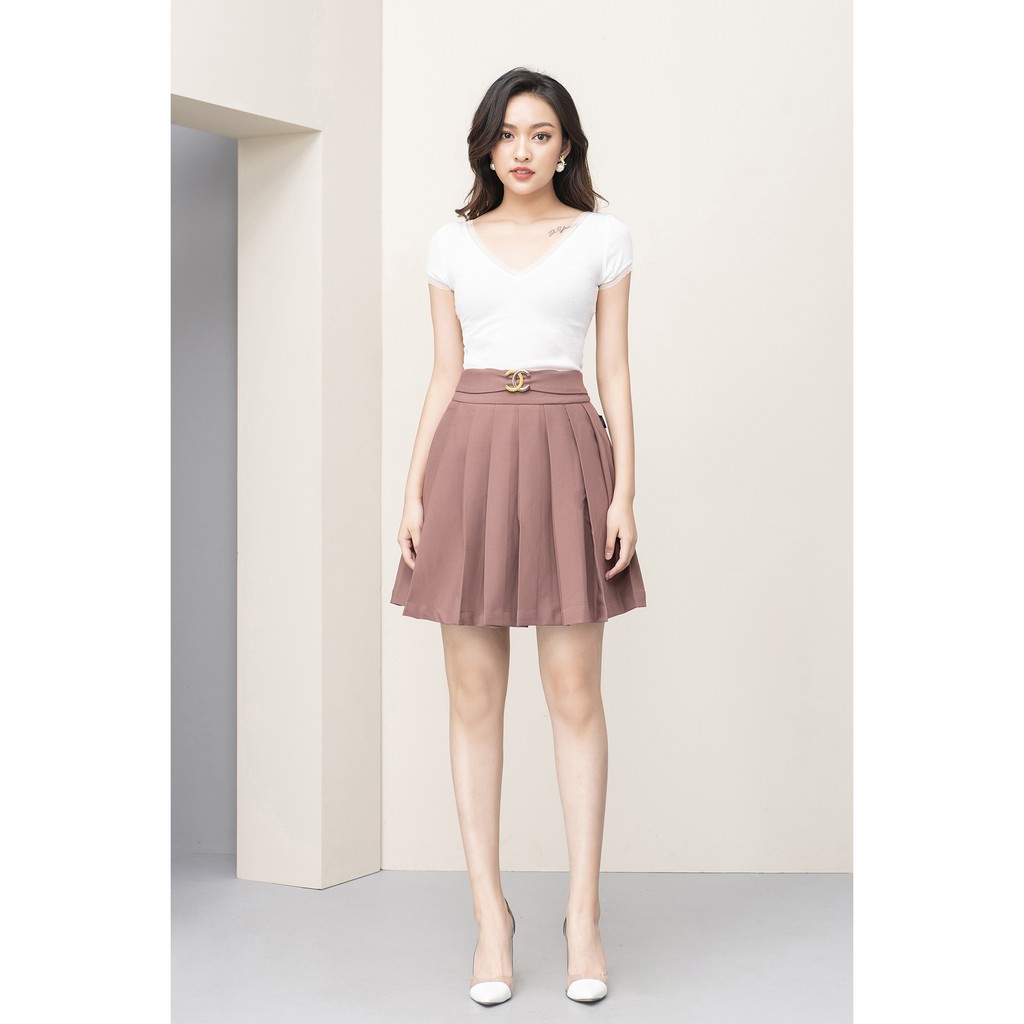 Chân Váy Xếp Ly Ngắn Dáng Xòe LUPERI LFCV598 Chất Liệu Cao Cấp Siêu Mát Cho Nữ Công Sở