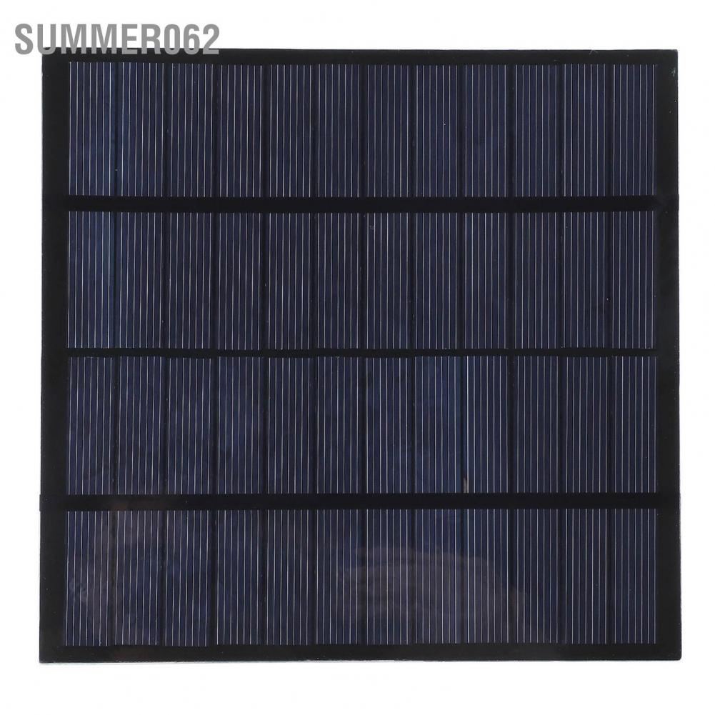 Summer062 3W 12V DIY Solar Battery Panel Portable Outdoor Travel Polysilicon 145x145mm