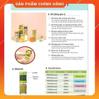 HŨ THỦY TINH GLASSLOCK IP612 250ML