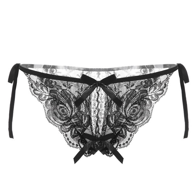 (ảnh thật ) Quần chip ren sexy không đáy hở mông xuyên thấu siêu gợi cảm quyến rũ khiêu gợi - QD020 KELLYWANG