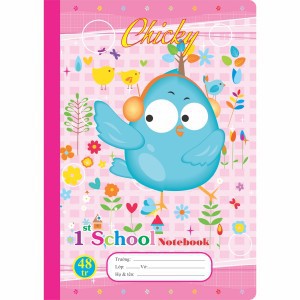 Vở 4 ô ly Chicky - 48 trang; MS: 015