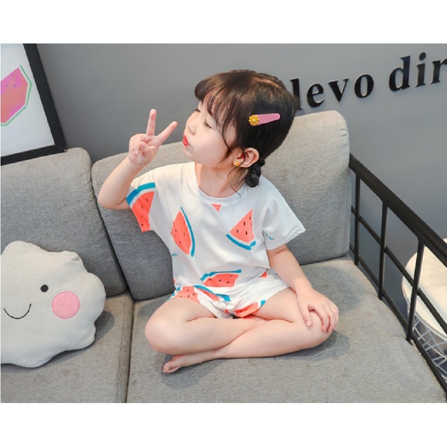 Bộ quần áo cho bé họa tiết hoa quá cực kỳ đáng yêu HB01