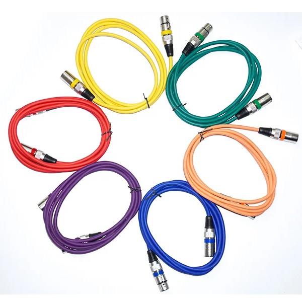 Dây micro thu âm canon XLR 7 màu