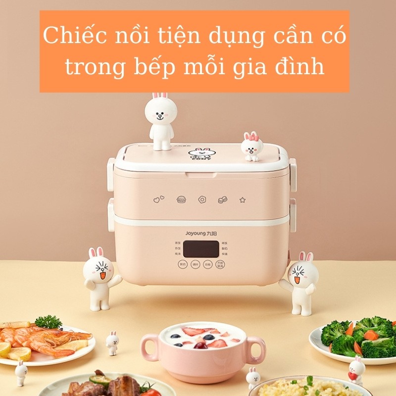 Hộp cơm điện cách nhiệt Joyoung 6 chế độ nấu ăn phong cách Hàn Quốc phù hợp mang cơm đi cho văn phòng, sinh viên