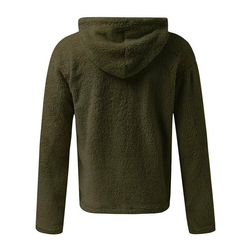 Áo khoác hoodie lông cừu giữ ấm dành cho phái mạnh | BigBuy360 - bigbuy360.vn