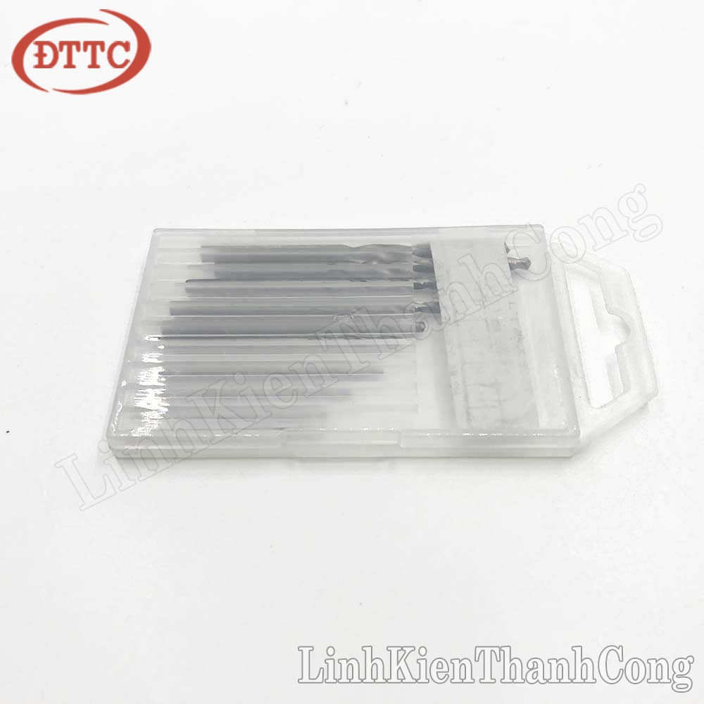 Bộ 10 Mũi Khoan Mini Nhiều Cỡ Từ 0.8-3mm