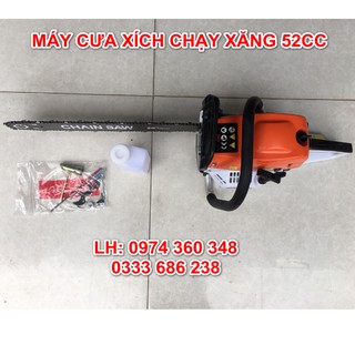 MÁY CƯA XÍCH CHẠY XĂNG 52CC - MODEL 2020