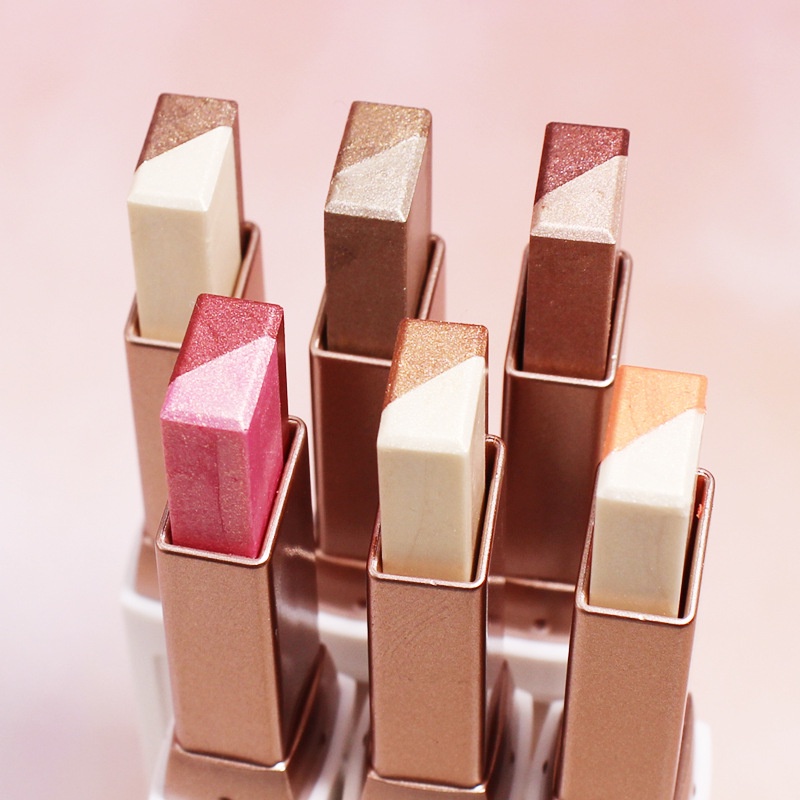 [Hàng mới về] Thanh phấn mắt hai tông màu gradient 2 trong 1 lấp lánh ánh kim cương chống thấm nước