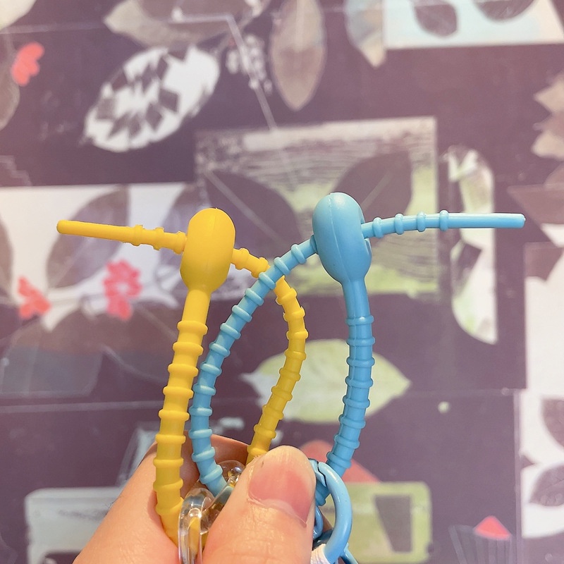 Móc Khóa Xe Hơi/ Túi Xách Bằng Vải In Hoa Dễ Thương Sáng Tạo Thời Trang Cho Nữ