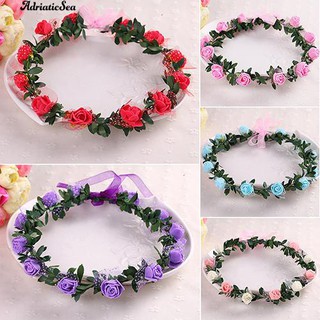 Vương miện cài tóc đính hoa hồng