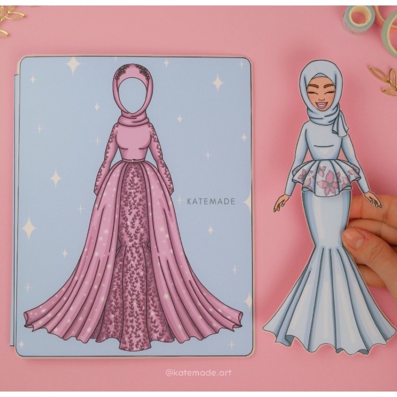 BÚP BÊ GIẤY TRANG PHỤC LỘNG LẪY ĐẸP LẮM NHA