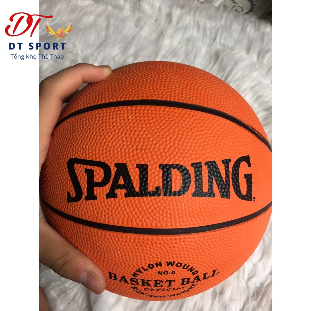 Quả bóng rổ da Spalding banh bóng rổ size 5,6,7 siêu bền ⚡ Free Ship + Tặng quà ⚡ chơi cho sân outdoor, indoor