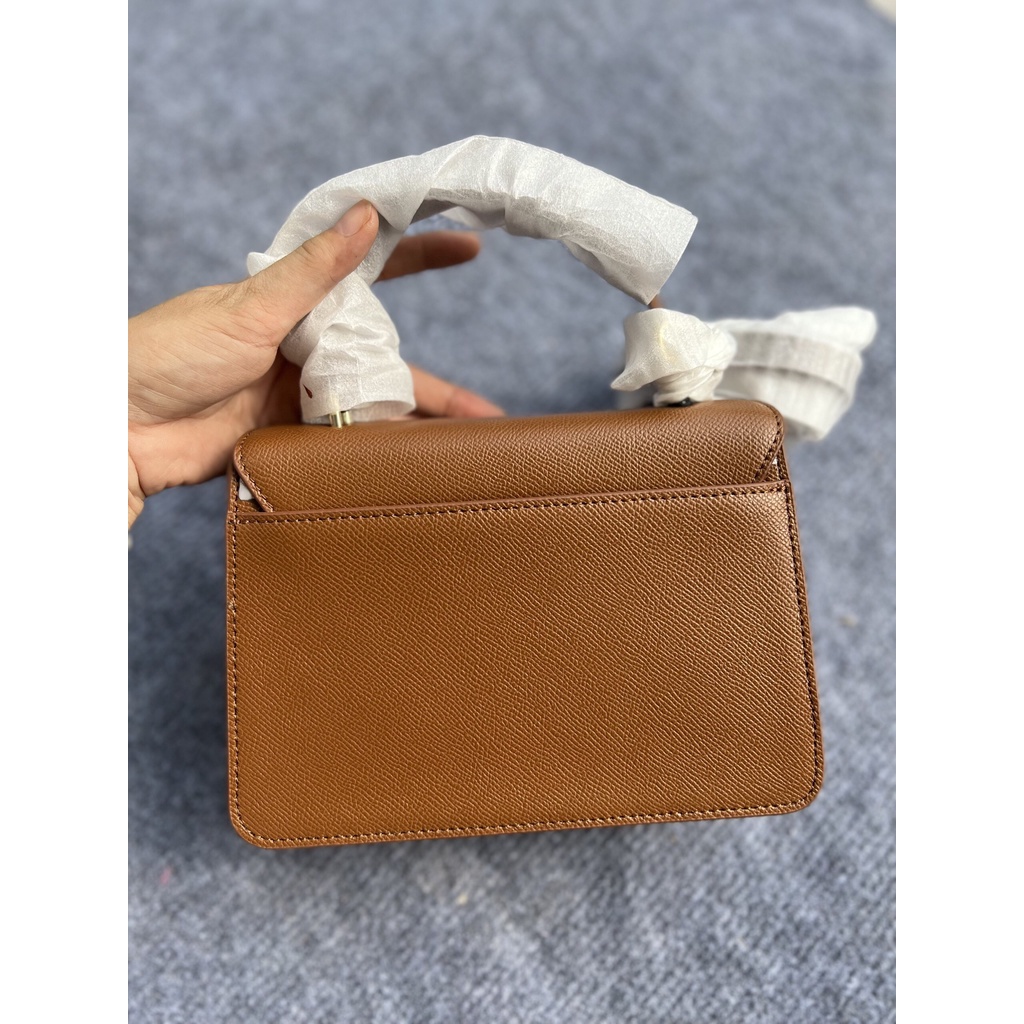 Túi xách nữ chính hãng Furla top bella nâu Size 20cm