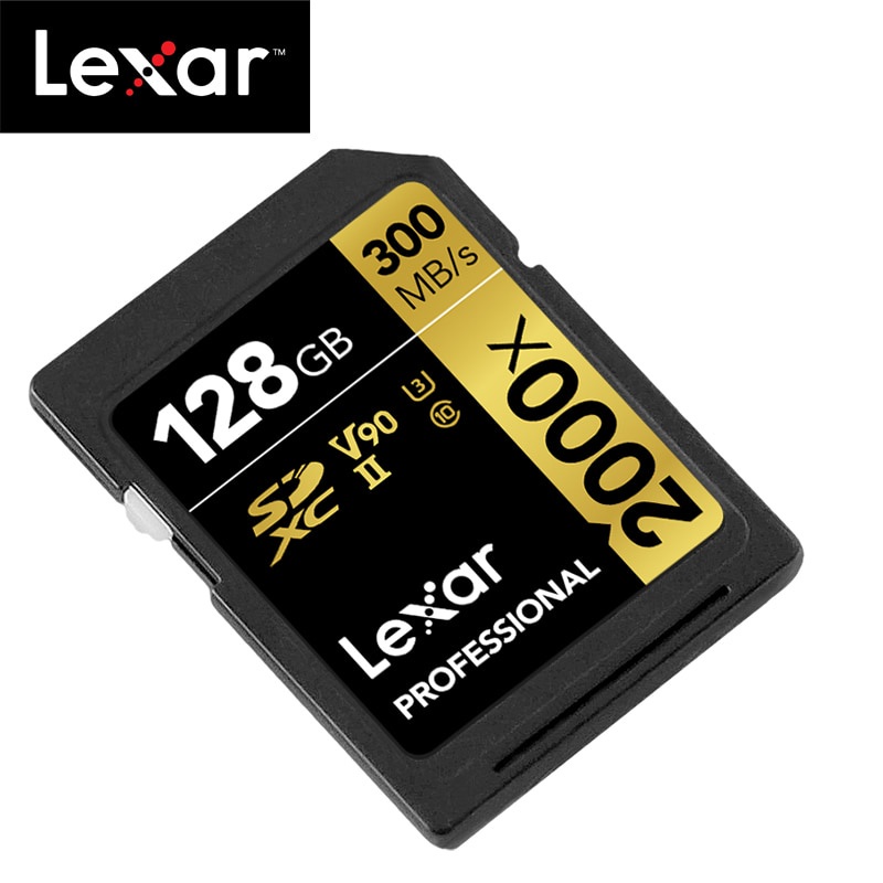 Thẻ Nhớ Lexar 300MB / s 64GB 32GB 128GB 2000x SDXC UHS-II U3 3D 4K DSLR