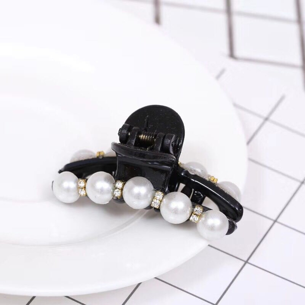 Kẹp Tóc Càng Cua Đính Ngọc Trai Nhân Tạo Thanh Lịch Cho Nữ