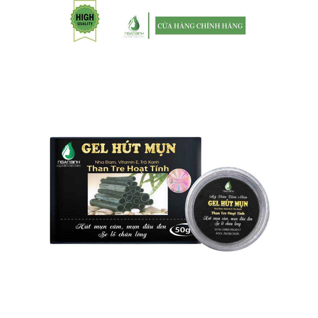 Combo 2 gel lột mụn chính hãng,gel hút mụn than tre hoạt tính