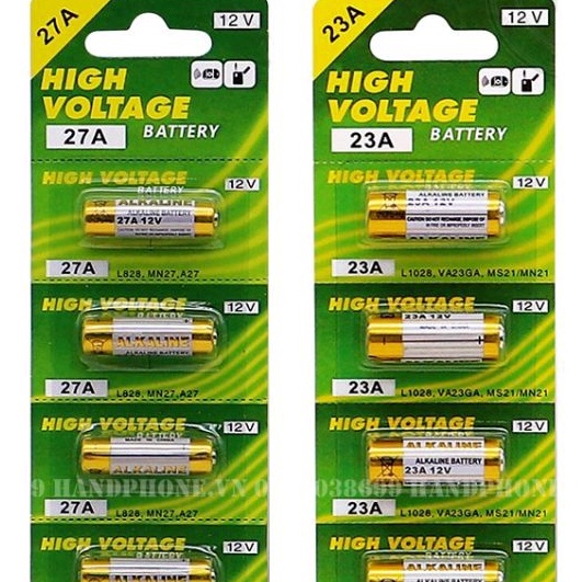 ( giá sỉ )1 viên pin 27A 23A 12V ALKALINE BATTERY chuyên dụng cho các dòng điều khiển cửa cuốn, điều khiển xe