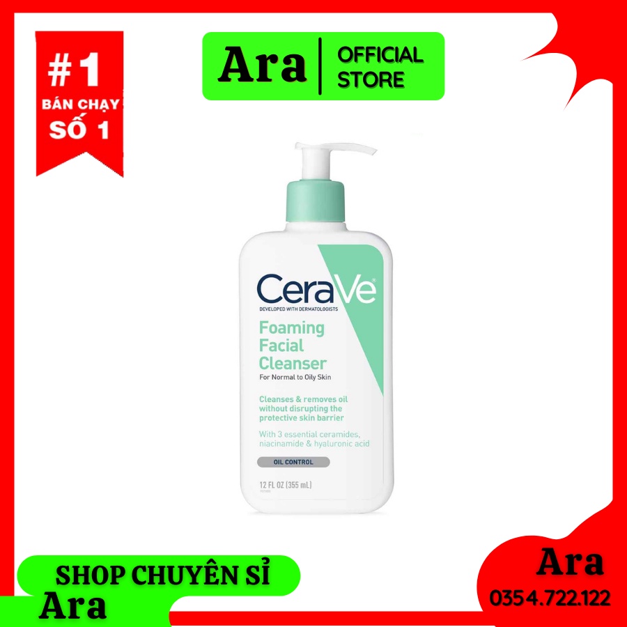 Sữa rửa mặt Cerave dịu nhẹ " Ara_OFFICIAL_STORE "